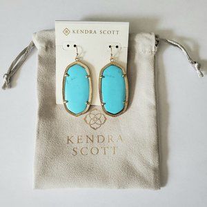 Danielle Earrings in Turquoise Magnesite